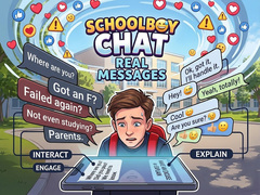 leikur Schoolboy Chat: Real Messages