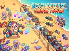 leikur Beach Defense: Merge Tower