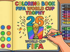 leikur Coloring Book: FIFA World Cup Trophy