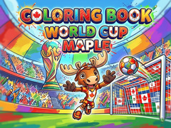 leikur Coloring Book: World Cup Maple
