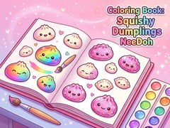 leikur Coloring Book: Squishy Dumplings NeeDoh