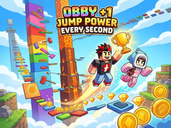 leikur Obby +1 Jump Power Every Second