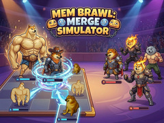 leikur Mem Brawl: Merge Simulator