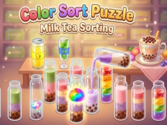 leikur Color Sort Puzzle Milk Tea Sorting