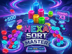 leikur Hexa Sort Master