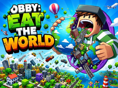 leikur Obby: Eat the World
