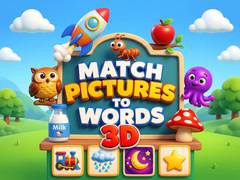 leikur Match Pictures to Words 3D