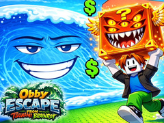 leikur Obby Escape from Tsunami Brainrot
