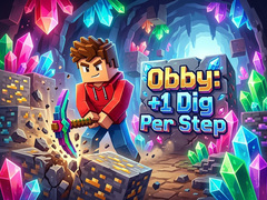 leikur Obby: +1 Dig Per Step