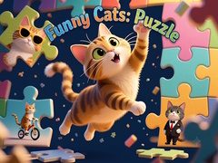 leikur Funny Cats: Puzzle