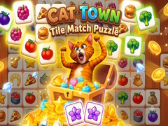 leikur Cat Town - Tile Match Puzzle