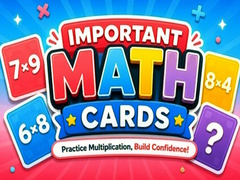 leikur Important Math Cards