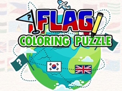 leikur Flag Coloring Puzzle