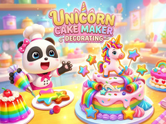 leikur Unicorn Cake Maker Decorating 
