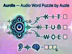 leikur Aurdle — Audio Word Puzzle by Auzle