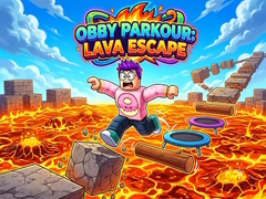 leikur Obby Parkour: Lava Escape