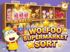 leikur Wolfoo Supermarket Sort