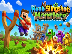 leikur Noob Slingshot: Monsters