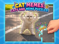 leikur Cat Memes: Cats and Meme Puzzles!