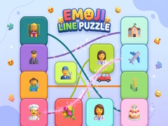 leikur Emoji Line Puzzle