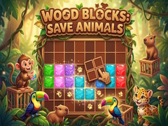 leikur Wood Blocks: Save Animals
