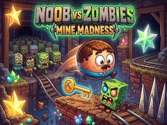 leikur Noob vs Zombies: Mine Madness