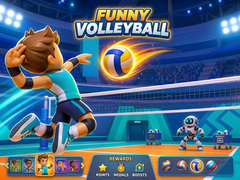 leikur Funny Volleyball