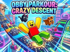 leikur Obby Parkour: Crazy Descent