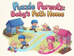 leikur Puzzle Parents: Baby's Path Home