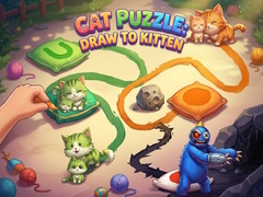 leikur Cat Puzzle: Draw To Kitten