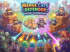 leikur Merge Cats Defender: Meow Guardians