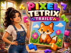 leikur Pixel Tetrix Trails