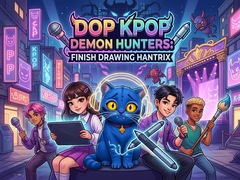 leikur DOP KPop Demon Hunters: Finish Drawing Hantrix