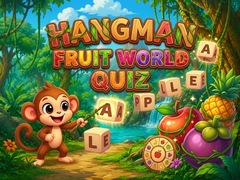 leikur Hangman Fruit World Quiz