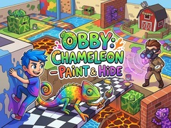 leikur Obby: Chameleon - Paint & Hide