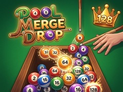 leikur Pool Merge Drop