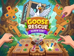 leikur Goose Rescue: Screw Sort