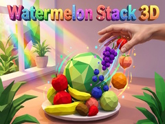 leikur Watermelon Stack 3D