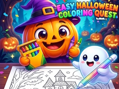leikur Easy Halloween Coloring Quest