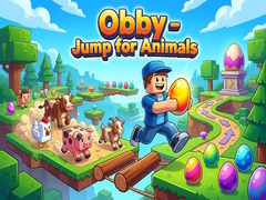 leikur Obby - Jump for Animals