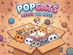 leikur PopCats: Merge the cats!