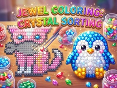 leikur Jewel Coloring: Crystal Sorting