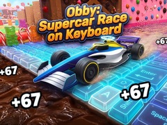 leikur Obby: Supercar Race on Keyboard