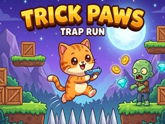 leikur Trick Paws Trap Run