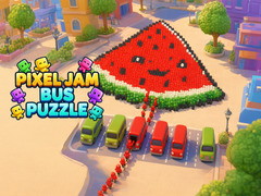leikur Pixel Jam Bus Puzzle: Color Sort