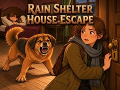leikur Rain Shelter House Escape
