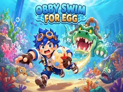 leikur Obby Swim for Egg
